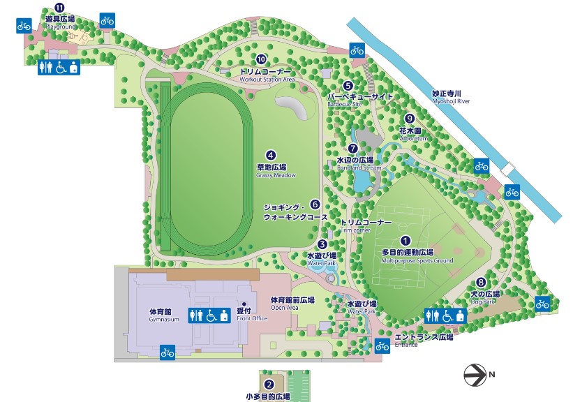 中野区立総合体育館　キリンレモンスポーツセンター　公共施設　中野区立平和の森公園